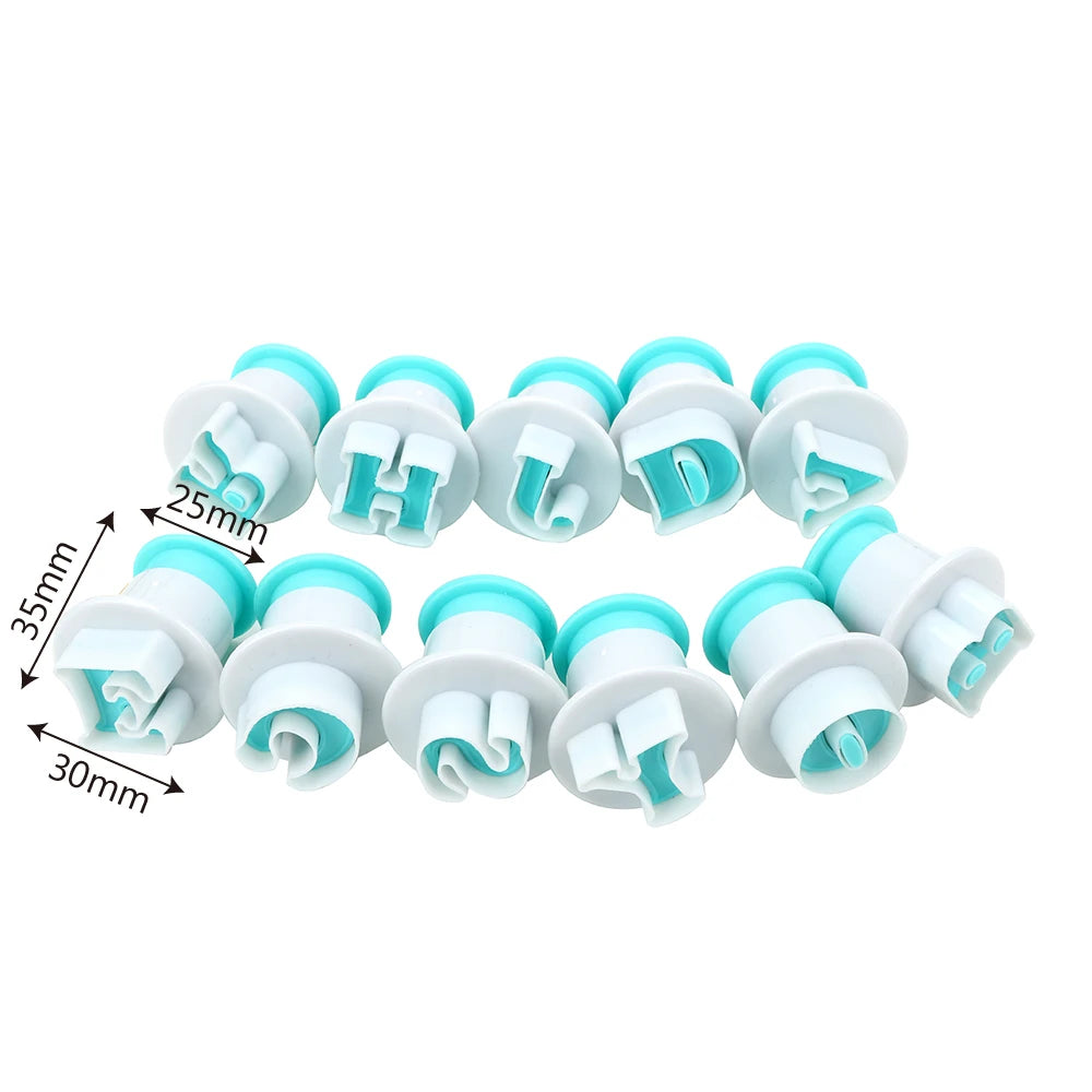 26Pcs/set Capital Letters Fondant Cake Mold: Upper & Lowercase Alphabet Cookie Cutter Set - Plastic Plunger Cookie Mould