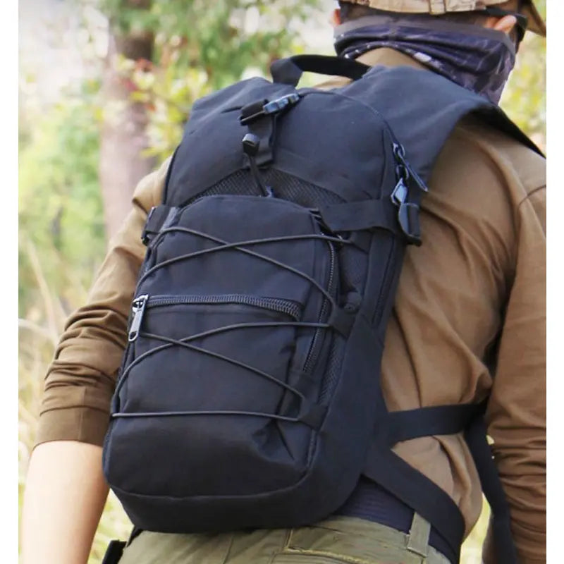 15L Molle Tactical Backpack - Outdoor Sports Bicycle Bag for Cycling, Climbing, Hiking, Camping, Fishing, Hydration