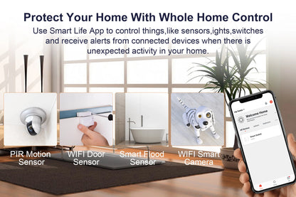 Tuya ZigBee 3.0 Smart Hub - Wireless/Wired Gateway Bridge for App & Voice Control, Alexa & Google Home Compatible