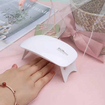Portable 6W UV LED Nail Dryer – Manicure Lamp for Gel Nail Polish & Nail Art, Home Use