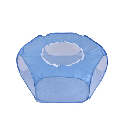 Portable Transparent Small Pet Cage – Foldable Playpen Tent for Hedgehogs, Dogs, Hamsters, Rabbits & Guinea Pigs