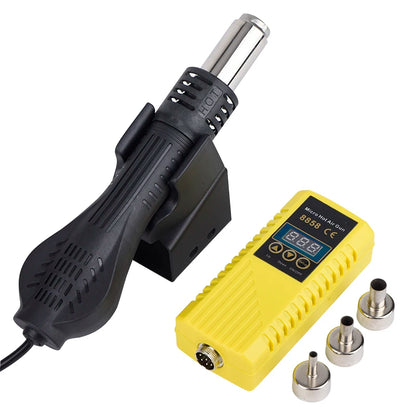 JCD 750W Heat Gun – Digital Display Micro Rework Soldering Station & Hot Air Gun for Welding & Repair, Model 8858