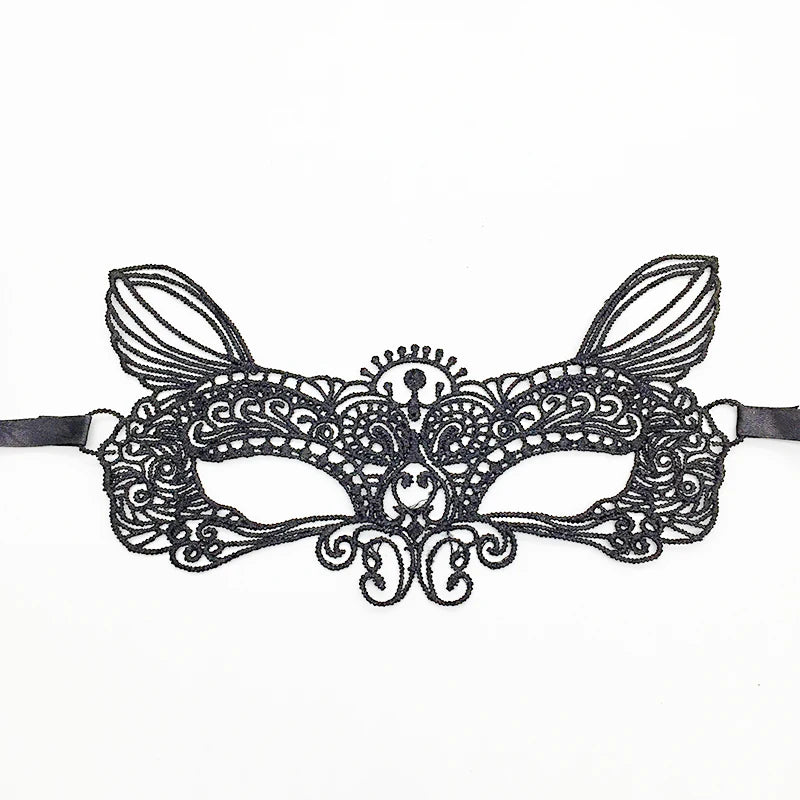 Sexy Lace Eye Mask for Women — Venetian Masquerade, Halloween & Carnival Half-Face Cosplay Party Mask