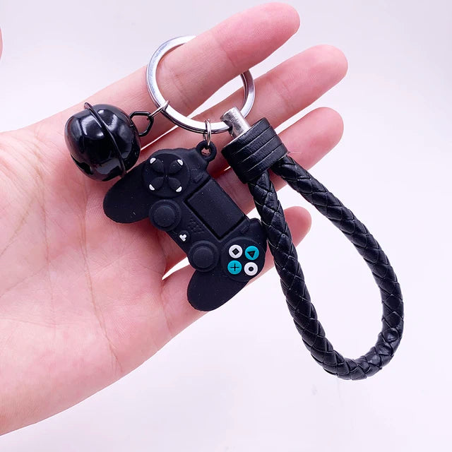 Game Controller Keychain - Cute PVC Simulation Gamepad Joystick Bag & Car Charm