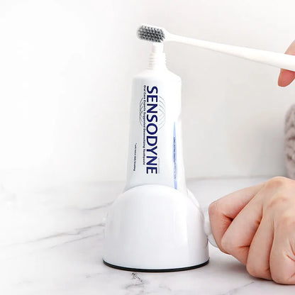 WIKHOSTAR Bathroom Accessory Set: Rolling Toothpaste Tube Squeezer and Dispenser with Cleanser Squeezer and Toothpaste Holder