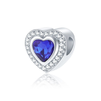 Original Alloy Bead Family Love Heart Pendant Charm - Mom & Dad DIY Jewelry for Pan Bracelets & Necklaces