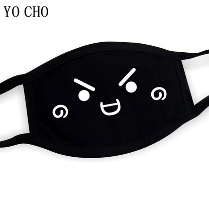 YO CHO Unisex Cotton Dust Mouth Mask – Anime Cartoon Respirator, Warm Mouth Muffle, Perfect Birthday Party Gift