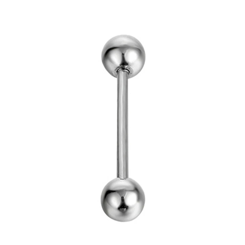 16pcs Stainless Steel Piercing Barbells - 14G Nipple Rings Tongue Rings Straight Bar Jewelry for Women Men