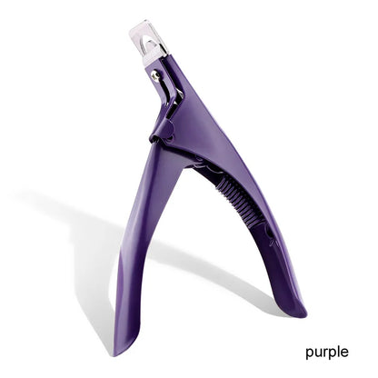 Professional Fake Nail Cutter - U-Type Acrylic Nail Tip Edge Trimmer Stainless Steel Manicure Tool