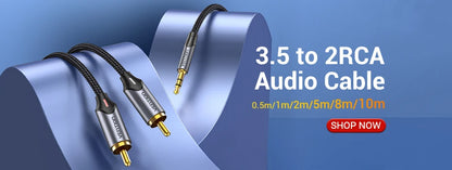 Vention Digital Optical Audio Cable – Toslink SPDIF Coaxial, 1m/2m for Amplifiers, Blu-ray, Xbox 360, PS4, Soundbar Fiber Cable