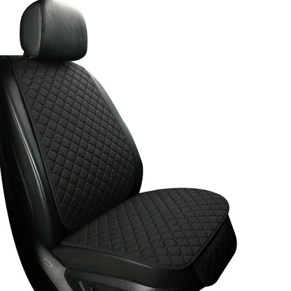 Universal Linen Car Seat Cover Protector Set – Breathable Flax Summer Cushion Pad for Front & Rear Seats Sedan, SUV & Pickup Interior Accessories