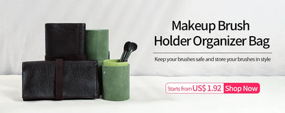OVW Goat Hair Powder Makeup Brush – Portable Travel Blending Cosmetic Tool