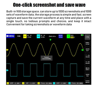FNIRSI-1013D Digital Tablet Oscilloscope – Dual Channel, 100MHz Bandwidth, 1GS/s Sampling Rate, 7-Inch Mini Scope