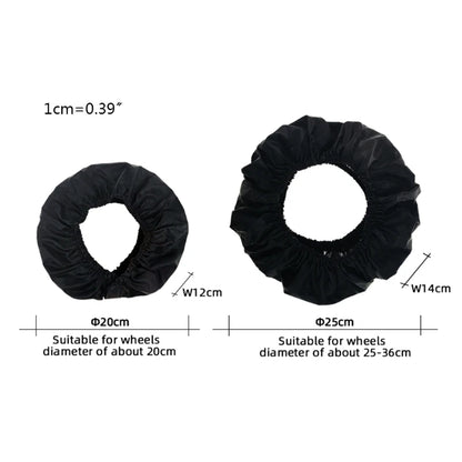 Baby Stroller Wheel Cover Set | Dustproof Tire Protectors for Infant Pushchair Pram | Anti-Dirty Oxford Cloth Accessories - Pack of 2