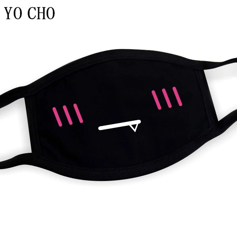 YO CHO Unisex Cotton Dust Mouth Mask – Anime Cartoon Respirator, Warm Mouth Muffle, Perfect Birthday Party Gift