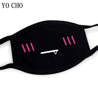 YO CHO Unisex Cotton Dust Mouth Mask – Anime Cartoon Respirator, Warm Mouth Muffle, Perfect Birthday Party Gift