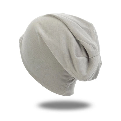 Solid Polyester Beanie - Unisex Casual Beanie Hat for Men & Women | Thin Skullies Cap