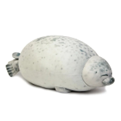 Angry Blob Seal Pillow – Chubby 3D Sea Lion Plush Stuffed Toy & Sleeping Throw Pillow for Kids & Girls