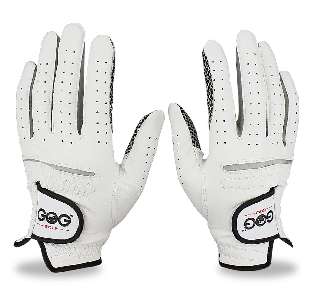 Men’s Golf Gloves – Cabretta Leather Left/Right Hand with Anti-Slip Grip, Soft & Breathable Design