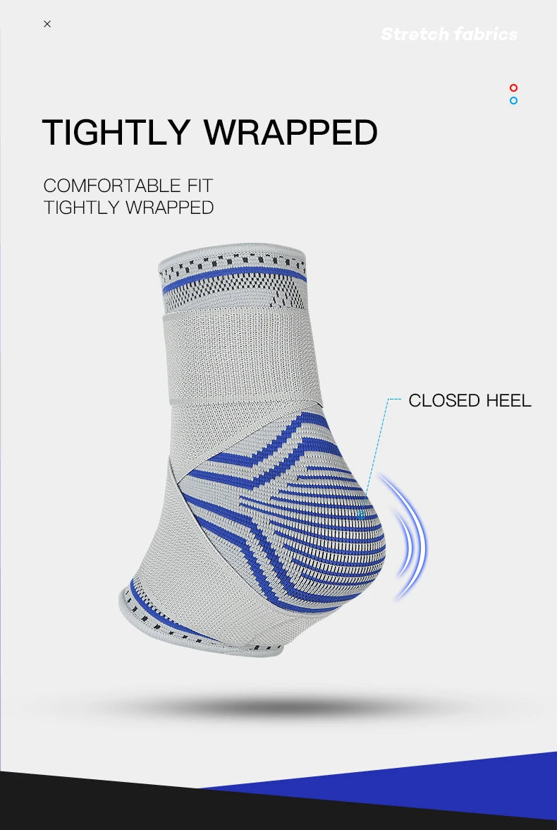 1/2 Pcs Breathable Ankle Support Compression Sleeve — Injury Recovery Joint Pain Sports Socks