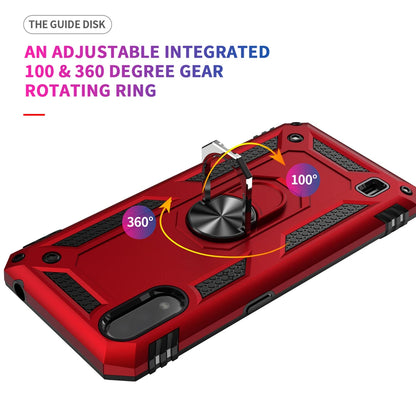 Shockproof Case for Samsung Galaxy A01, A02, A02S – Metal Ring Etui Back Cover Shell | Durable Protection