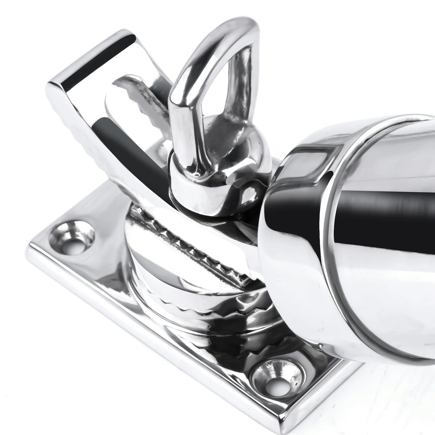 316 Stainless Steel Fishing Rod Holder - Adjustable Deck Mount Yacht Rod Pod for Boats