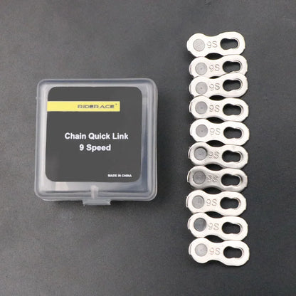 5 Pair Bicycle Chain Link Connectors — Quick Release Master Links for 6–12 Speed MTB Bikes