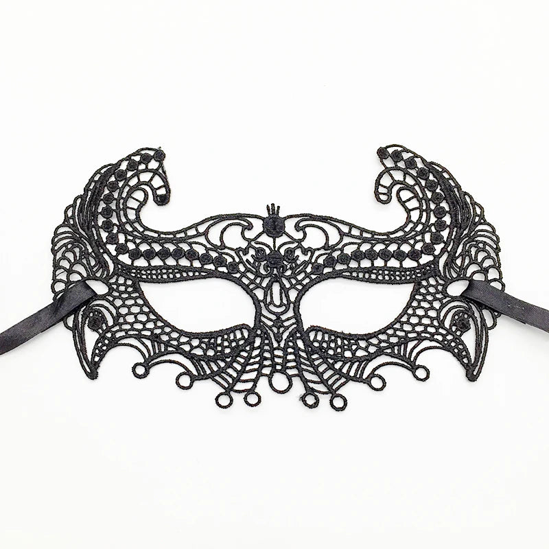 Sexy Lace Eye Mask for Women — Venetian Masquerade, Halloween & Carnival Half-Face Cosplay Party Mask