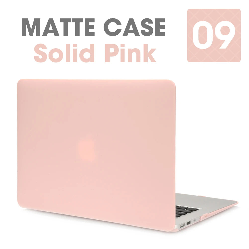 Matte Laptop Case Cover for MacBook Air & Pro - Slim Protective Hard Shell Case for 11 13 15 16 Inch Retina Touch Bar Models