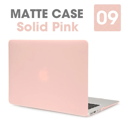 Matte Laptop Case Cover for MacBook Air & Pro - Slim Protective Hard Shell Case for 11 13 15 16 Inch Retina Touch Bar Models
