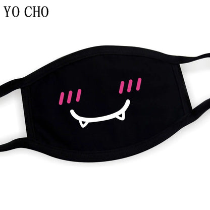 YO CHO Unisex Cotton Dust Mouth Mask – Anime Cartoon Respirator, Warm Mouth Muffle, Perfect Birthday Party Gift
