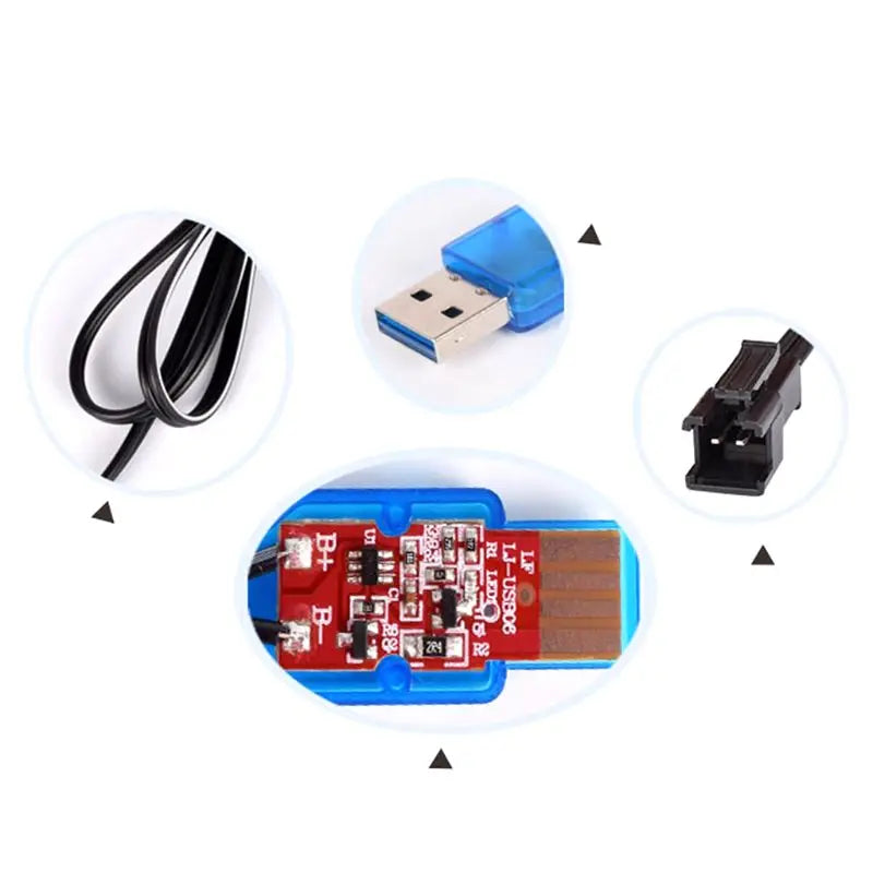 3.7V 400mA Battery USB Charger - NiMH/NiCd Battery Pack Charging Cable with SM 2P Plug for Electric Toys