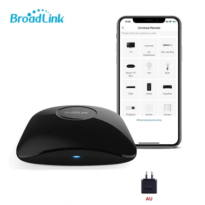 Broadlink RM4 Pro Universele Smart Remote – WiFi + IR + RF Schakelaar, Werkt met Alexa