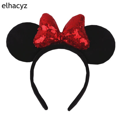 Big Classic Polka Dot Bow Minnie Mouse Ears Headband – Festival & Party Hairband for Women & Girls, Disney Trip Accessories