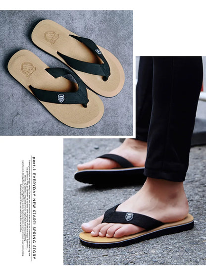 Men's Summer Sandals – High-Quality Anti-Slip Flip Flops, Casual Beach Shoes, Zapatos Hombre Slippers