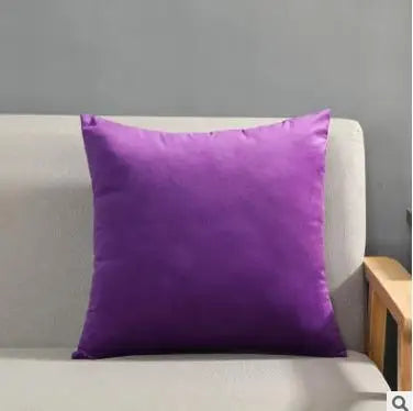 Solid Velvet Pillowcase – Red, Yellow, Blue, & Green Cushion for Sofa, Car, Living Room Home Decor, 45x45cm