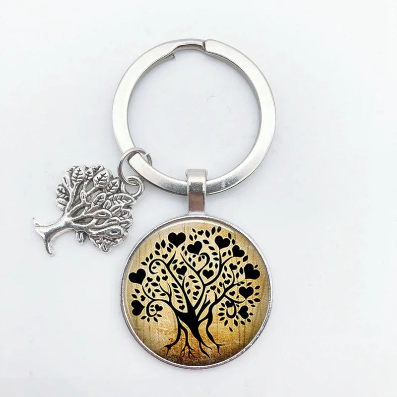 Tree of Life Keychain – Vintage Handmade Fashion Key Ring Jewelry Gift for Men & Women Party & Everyday Use Accessories
