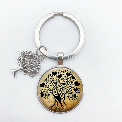 Tree of Life Keychain – Vintage Handmade Fashion Key Ring Jewelry Gift for Men & Women Party & Everyday Use Accessories
