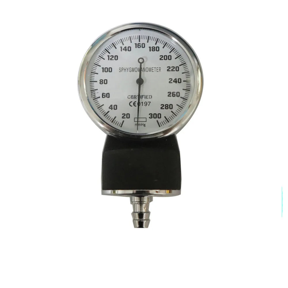 300mmHg Handheld Pressure Gauge - PVC Bulb for Aneroid Sphygmomanometer NIBP Cuff Blood Pressure Accessory