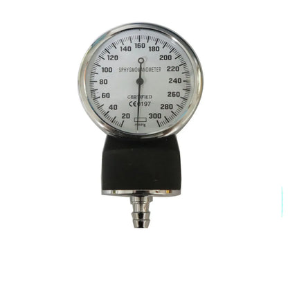 300mmHg Handheld Pressure Gauge - PVC Bulb for Aneroid Sphygmomanometer NIBP Cuff Blood Pressure Accessory