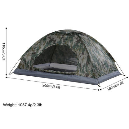 Tomshoo Ultralight Camping Tent – 1/2 Person Single Layer Portable Hiking Tent, Anti-UV Coating UPF 30+ for Outdoor, Beach, and Fishing Use