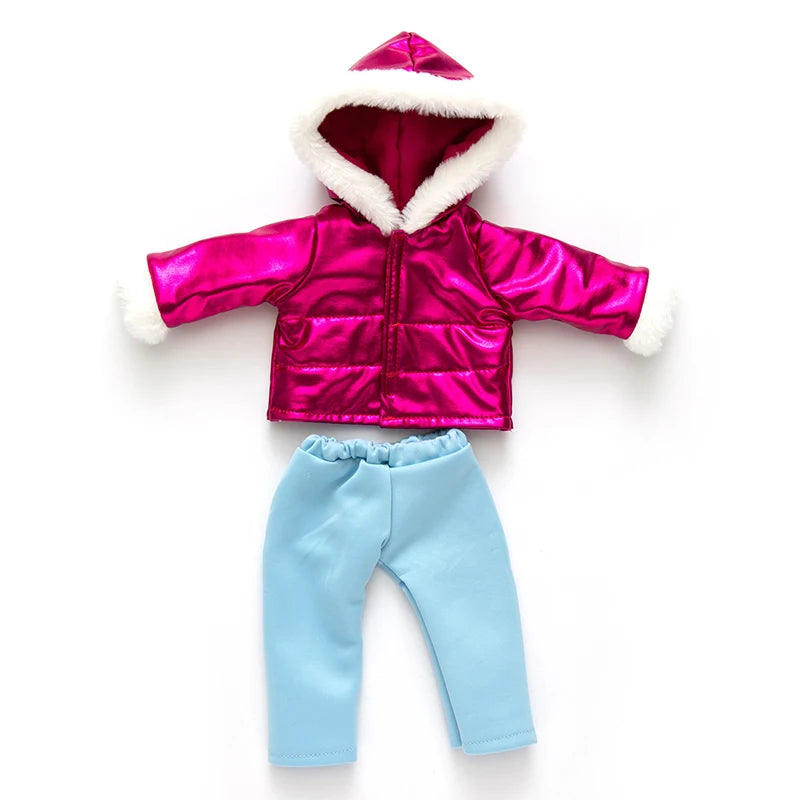 18-Inch Girl Doll Winter Coat – Jacket Outfit for 43cm Newborn Baby Dolls