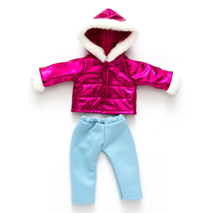 18-Inch Girl Doll Winter Coat – Jacket Outfit for 43cm Newborn Baby Dolls