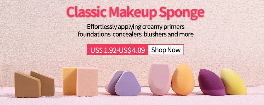 OVW Goat Hair Powder Makeup Brush – Portable Travel Blending Cosmetic Tool