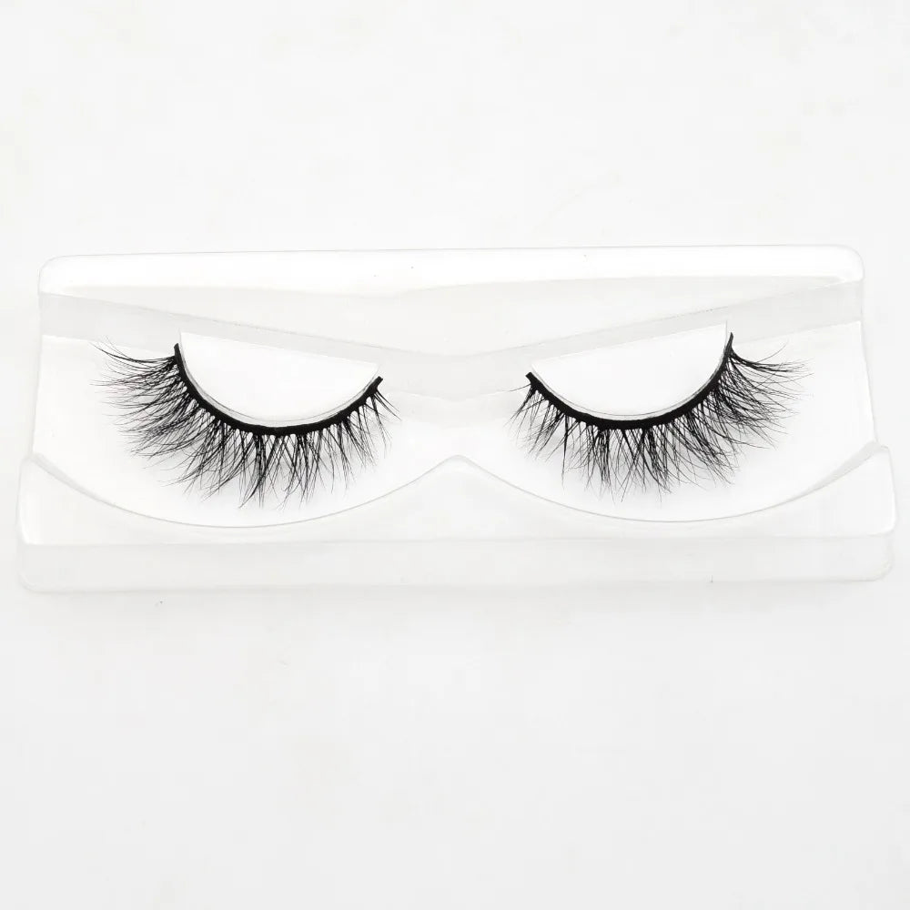 Visofree 3D Mink Eyelashes – Thick Handmade Full Strip Cruelty-Free False Lashes for Makeup M56
