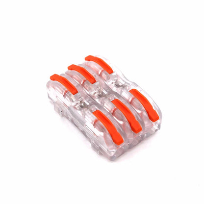 2-Pin Wire Connector 222-412 - Splicing Terminal Blocks for LED Strip Lighting, Electric Quick Connectors, Mini Conductor Rail Conector