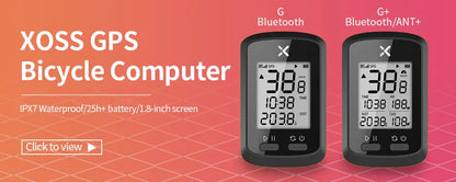 Coospo BC107 GPS Bike Computer — 2.4" Wireless Odometer & Speedometer, Bluetooth 5.0, ANT+, Waterproof