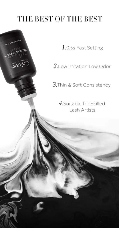 Gollee 0.5s Fast-Drying Eyelash Extension Glue – Waterproof Professional Adhesive for Salon Lashes