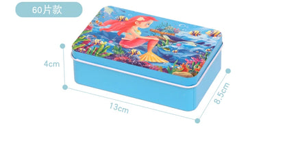 60PCS Wooden Cartoon Animal Puzzle – Early Learning Educational Jigsaw Toys for Kids