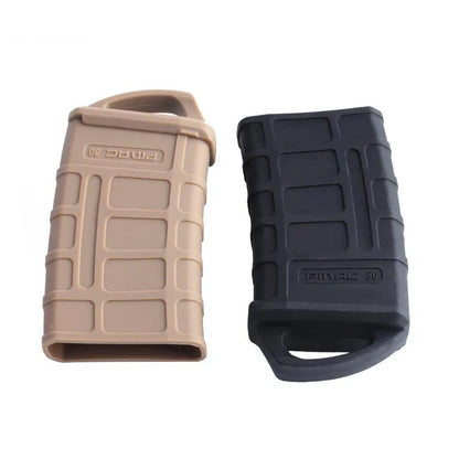 Tactical M4/M16 Fast Magazine Rubber Holster - 5.56 Mag Bag Sleeve Slip Cover for Gun Airsoft Cartridge, Hunting Accessories